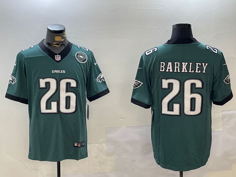 Men Philadelphia Eagles #26 Barkley Green Second generation 2024 Nike Limited NFL Jersey style 3->philadelphia eagles->NFL Jersey